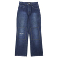 日本然リトテ-古着オンライン-Sean John 00年代 バギー デニムパンツ 32 ブルー コットン ロゴ刺繍-Sean John 00's Baggy Denim Pants 32 Blue Cotton Logo Embroidery