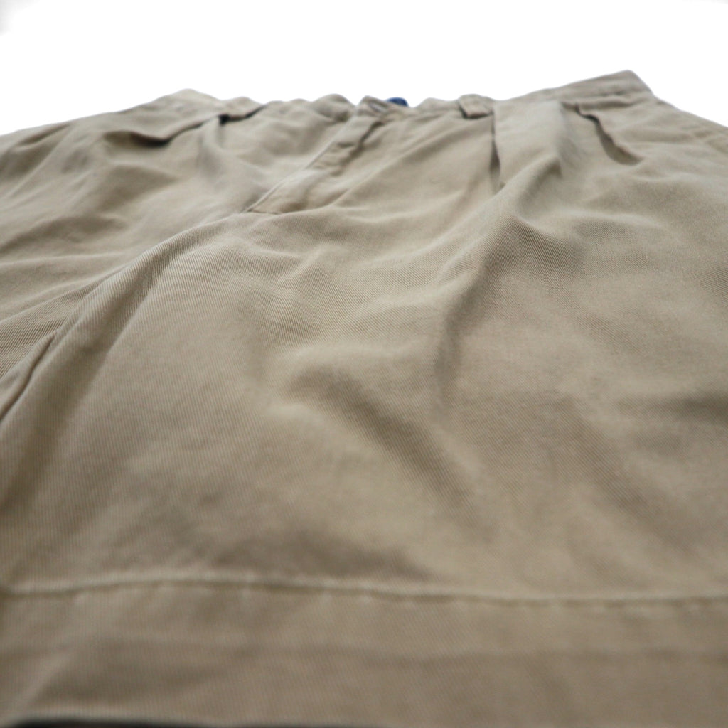Polo by Ralph Lauren 90年代 ポロチノ 2タック ショートパンツ ハーフパンツ M ベージュ コットン TYLER SHORT