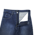 Sean John 00s Baggy Denim Pants Size 32 Blue Cotton Logo Embroidered