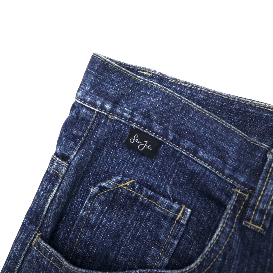 Sean John 00s Baggy Denim Pants Size 32 Blue Cotton Logo Embroidered