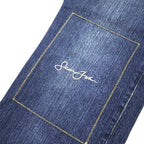 Sean John 00s Baggy Denim Pants Size 32 Blue Cotton Logo Embroidered