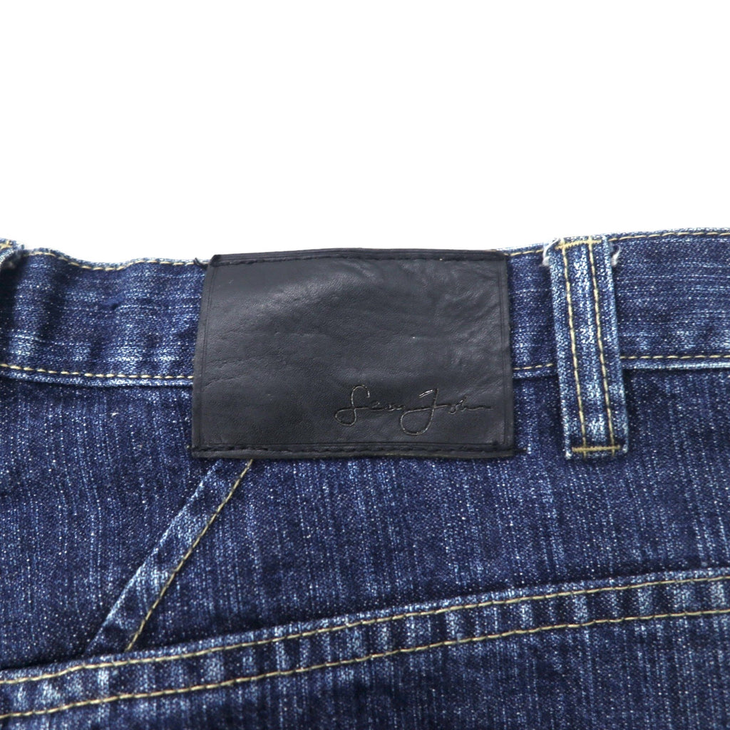 Sean John 00s Baggy Denim Pants Size 32 Blue Cotton Logo Embroidered
