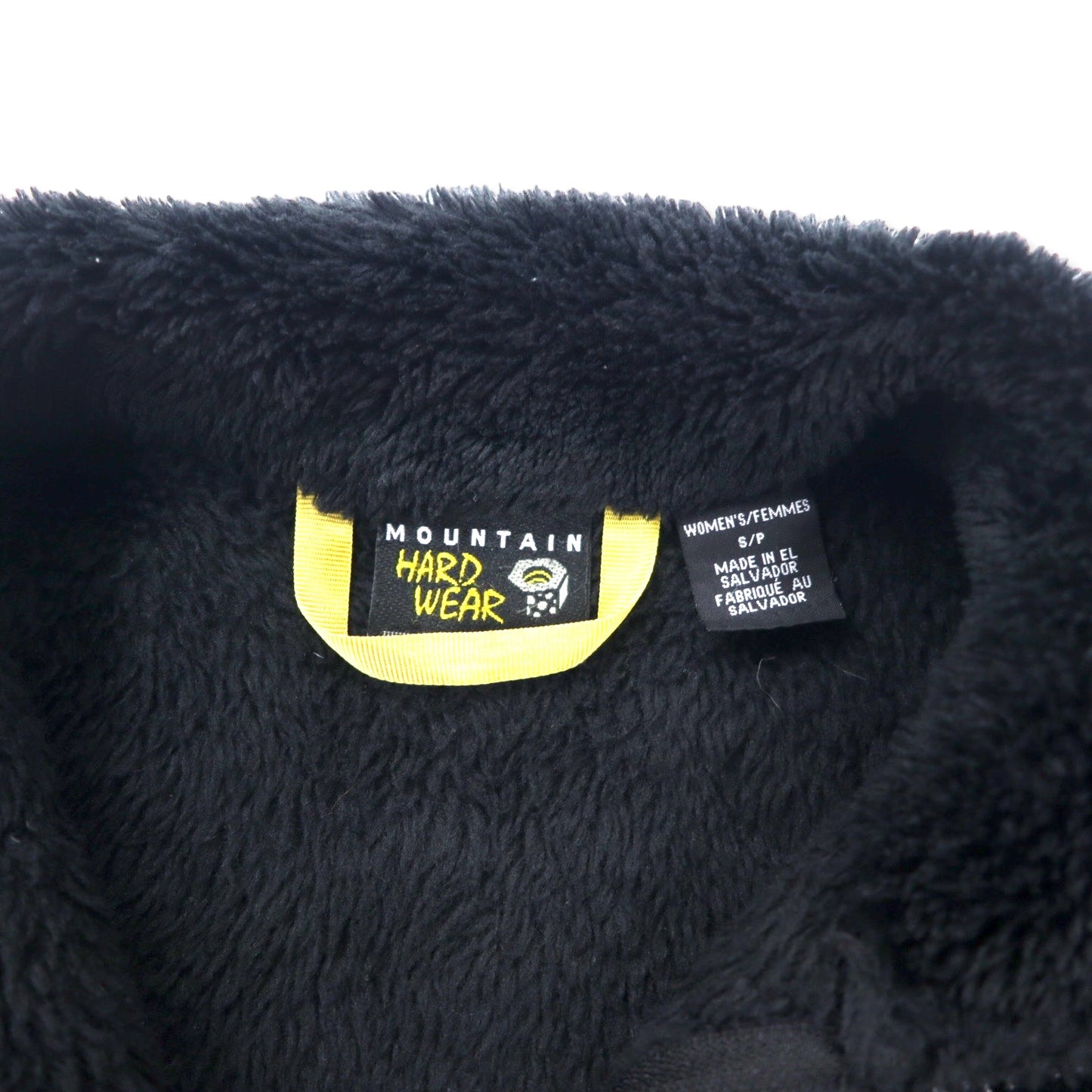 MOUNTAIN HARDWEAR モンキー フリースジャケット S ブラック ポリエステル ワンポイントロゴ刺繍 Monkey Fleece Jacket Women's OL3342