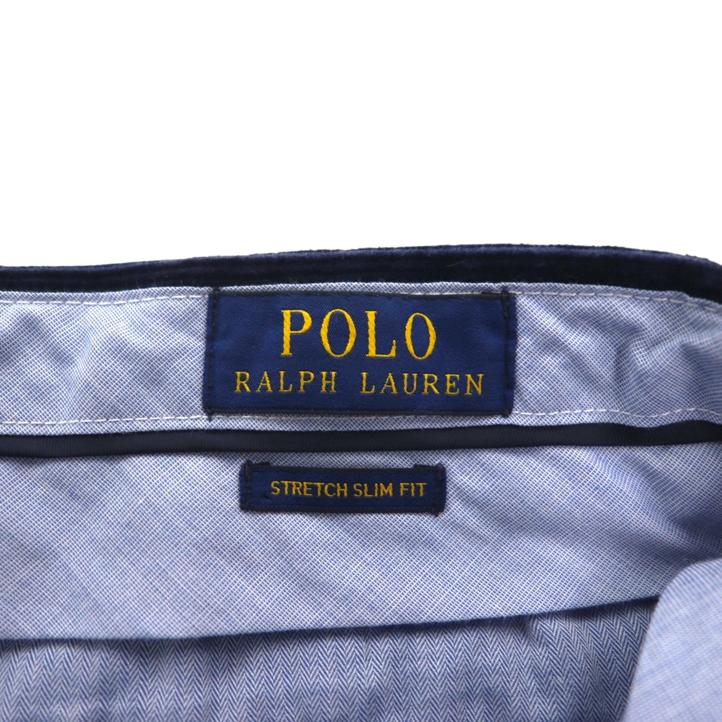 Polo Ralph Lauren コーデュロイ チノパンツ スラックス M ネイビー STRETCH SLIM FIT