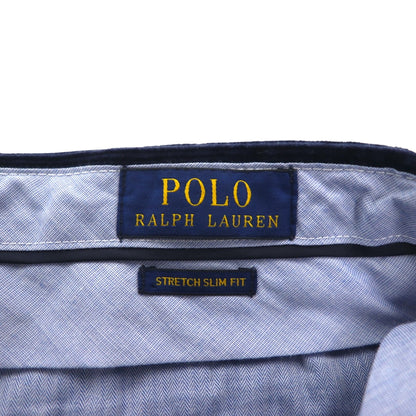 Polo Ralph Lauren コーデュロイ チノパンツ スラックス M ネイビー STRETCH SLIM FIT