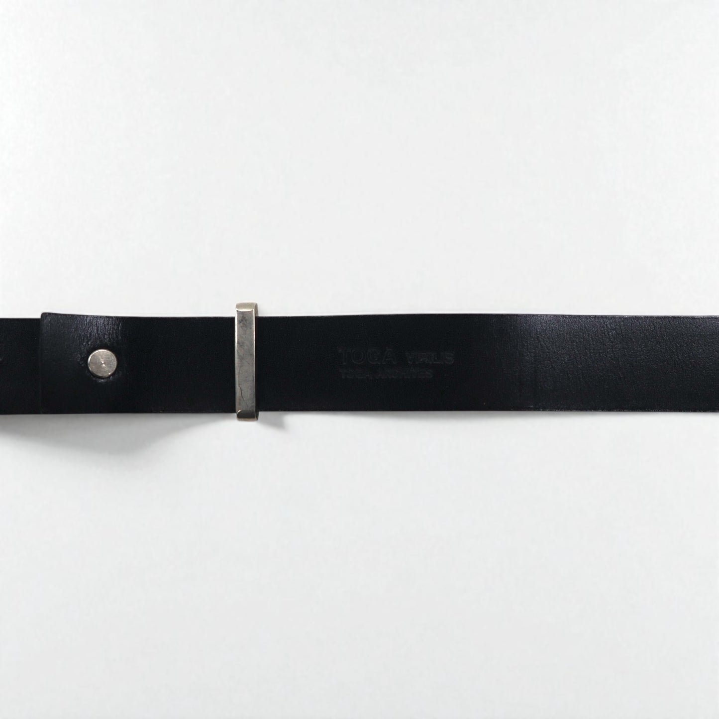 TOGA VIRILIS ダブルバックル ベルト ゼブラ アニマル ウエスタン 彫金 シルバー