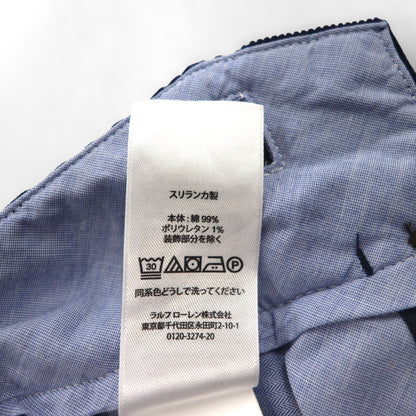 Polo Ralph Lauren コーデュロイ チノパンツ スラックス M ネイビー STRETCH SLIM FIT