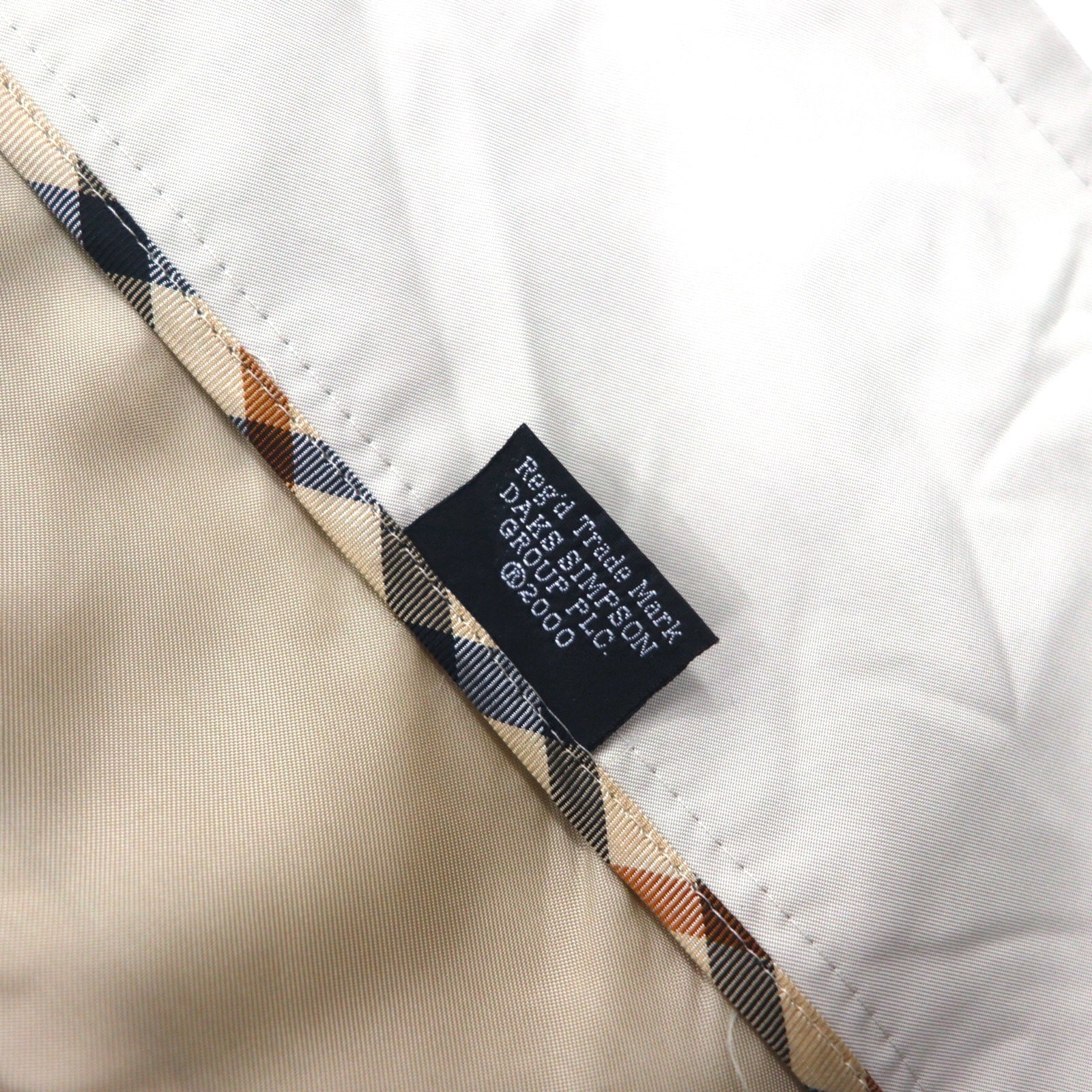 DAKS Balmacaan Trench Coat L Beige Removable Liner Belt Included Made in Japan