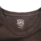 POLO RALPH LAUREN ヴィンテージロゴ プリント Tシャツ XL ブラウン コットン