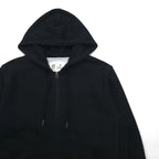 C9 by Champion Reverse Weave Full-Zip Hoodie, Size L, Black, Solid Color, Cotton, Fleece-Lined