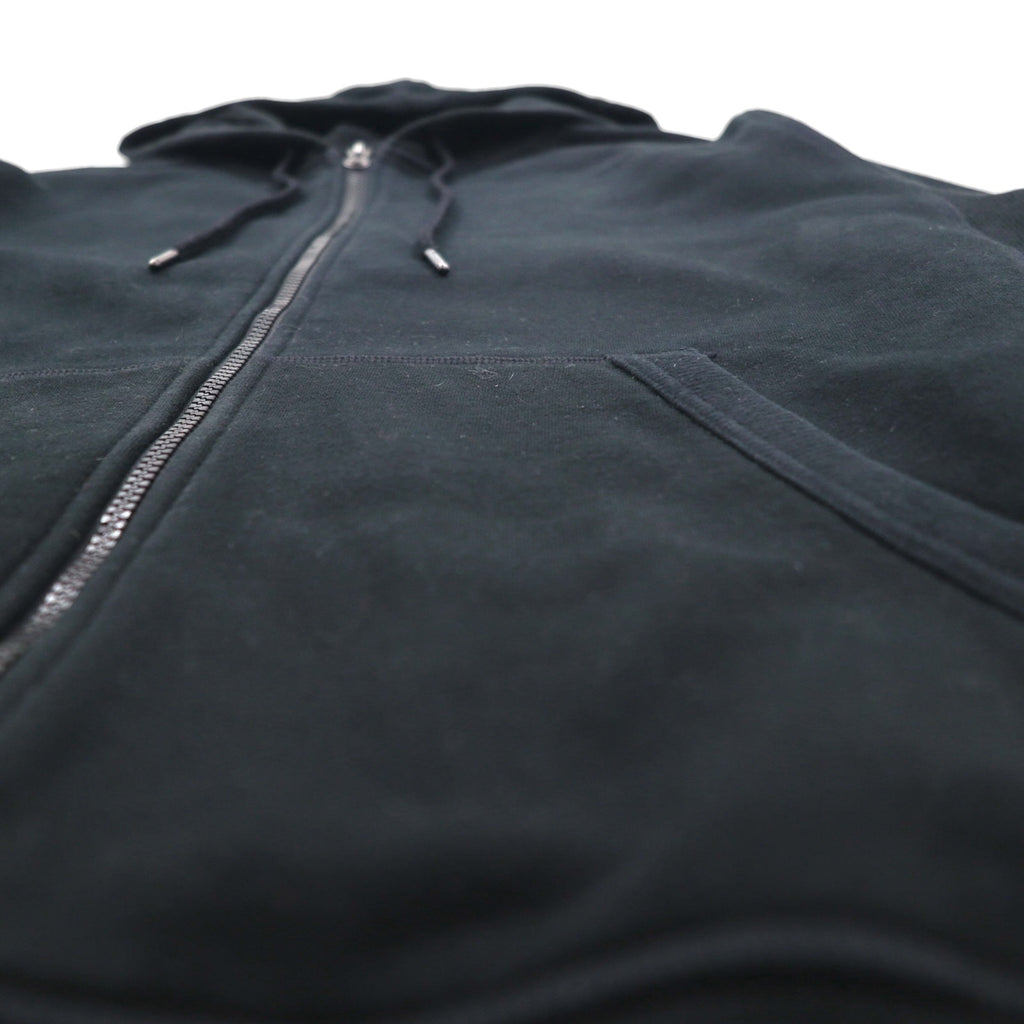 C9 by Champion Reverse Weave Full-Zip Hoodie, Size L, Black, Solid Color, Cotton, Fleece-Lined