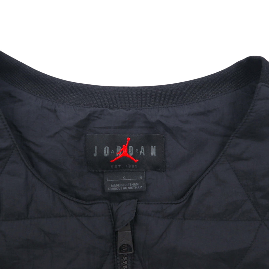 JORDAN BRAND ( NIKE ) キルティング ベスト L ブラック 中綿 ジップアップ AIR JORDAN SPORT GOLF VEST FB3265-010