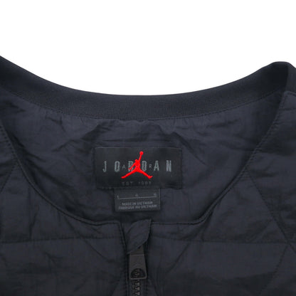 JORDAN BRAND ( NIKE ) キルティング ベスト L ブラック 中綿 ジップアップ AIR JORDAN SPORT GOLF VEST FB3265-010