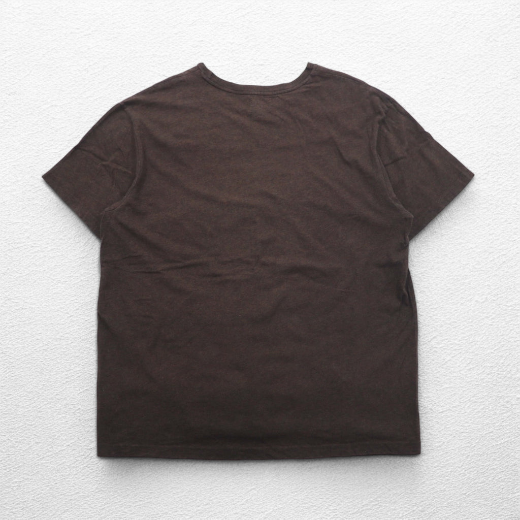 POLO RALPH LAUREN ヴィンテージロゴ プリント Tシャツ XL ブラウン コットン