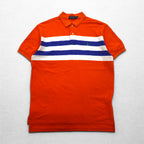 POLO RALPH LAUREN Polo shirt L Orange Cotton Pique Small pony embroidery