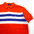 POLO RALPH LAUREN Polo shirt L Orange Cotton Pique Small pony embroidery