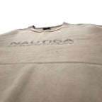 NAUTICA COMPETITION ロゴプリント スウェット L ベージュ コットン