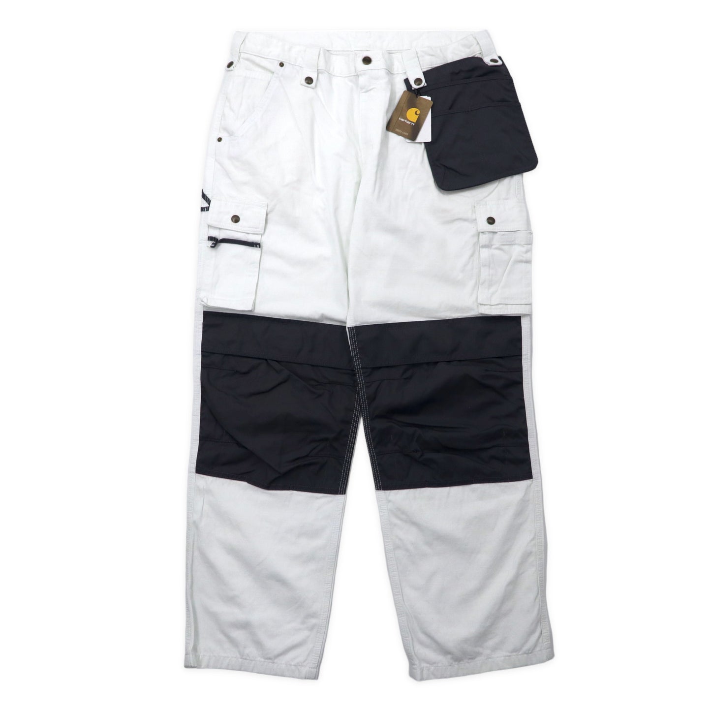 CARHARTT Lip Stop Tactical Work PANTS CARGO PANTS 38 White Cotton