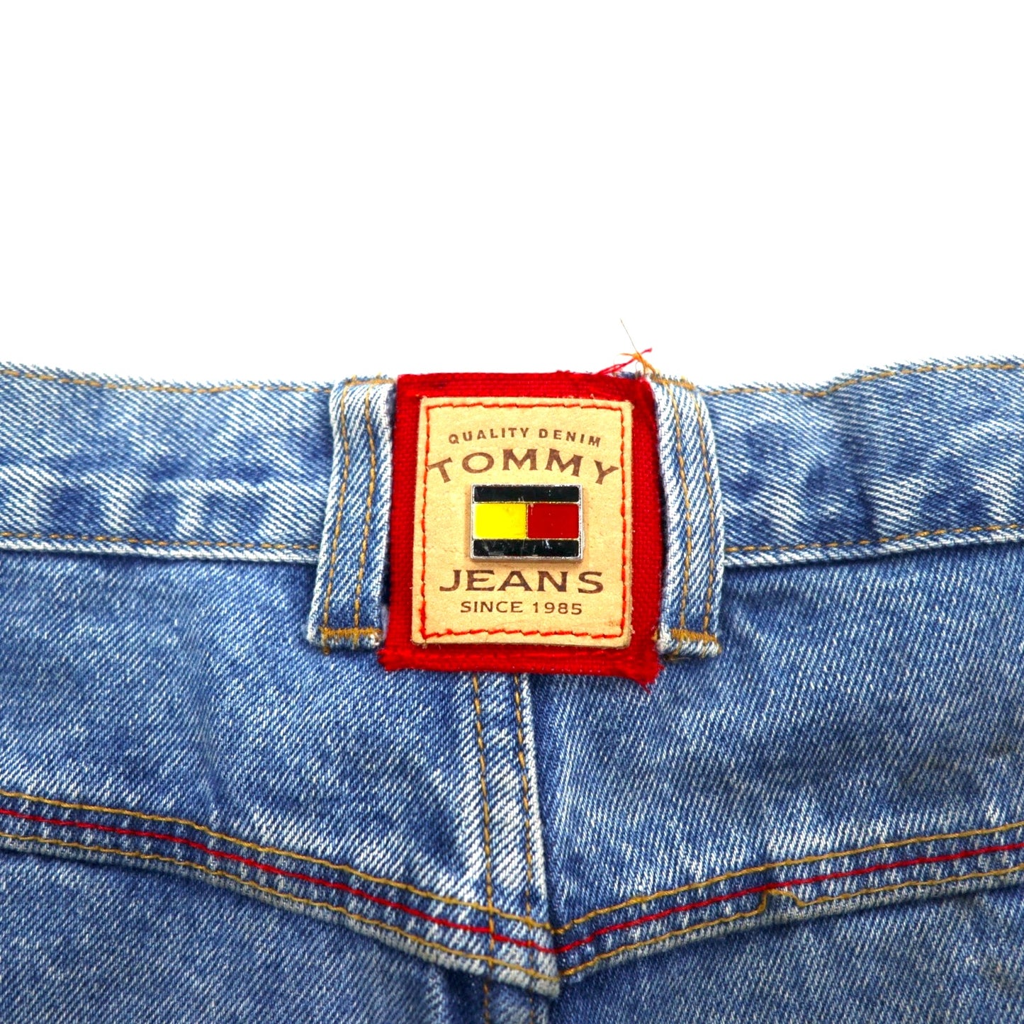 TOMMY JEANS 90年代 バギー ワイド デニムパンツ L インディゴ ブルー ジッパーフライ