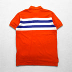 POLO RALPH LAUREN Polo shirt L Orange Cotton Pique Small pony embroidery
