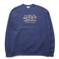 Made in the USA 90s FRUIT OF THE LOOM Body Sweatshirt L Navy Fleece Lined GRAND CANYON Embroidery Fred Harvey