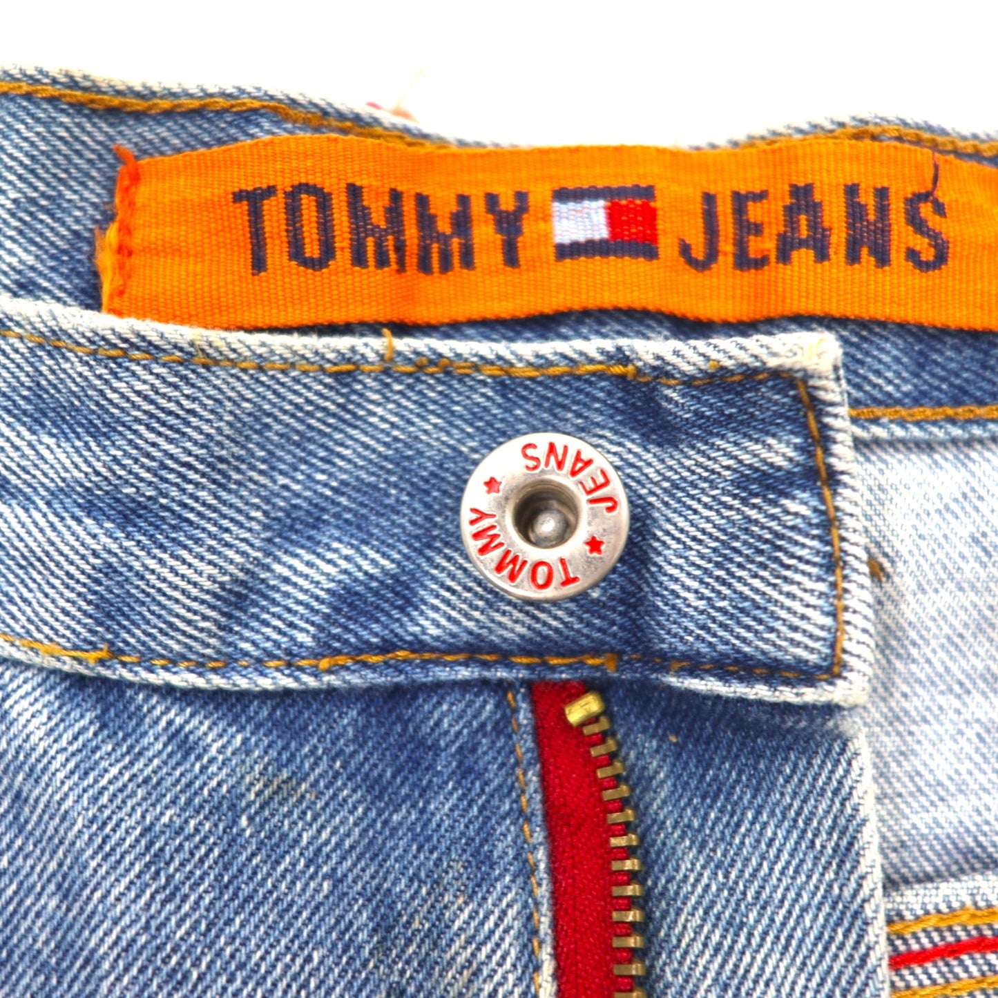 TOMMY JEANS 90年代 バギー ワイド デニムパンツ L インディゴ ブルー ジッパーフライ
