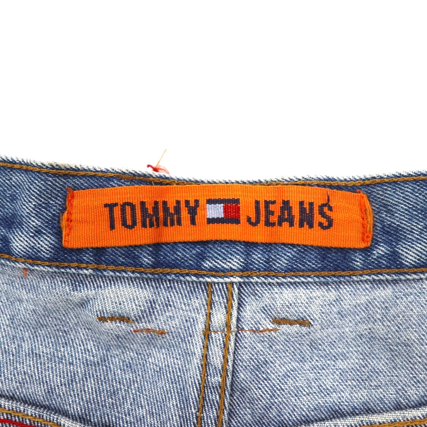 TOMMY JEANS 90年代 バギー ワイド デニムパンツ L インディゴ ブルー ジッパーフライ
