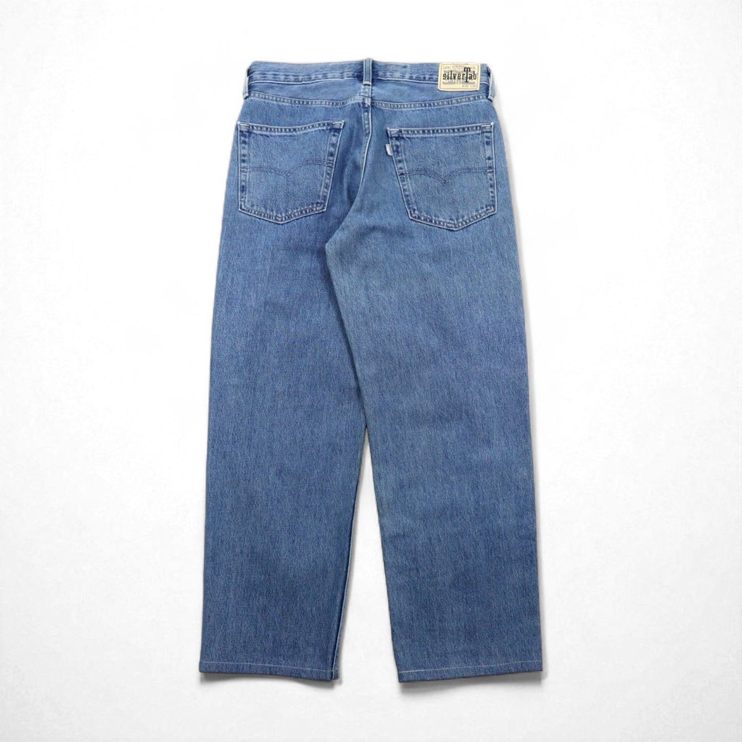 Levi's シルバータブ SILVER TAB ルーズフィット バギー テーパード デニムパンツ ジーンズ M LOOSE インディゴ ブルー ミディアム A3421-0001