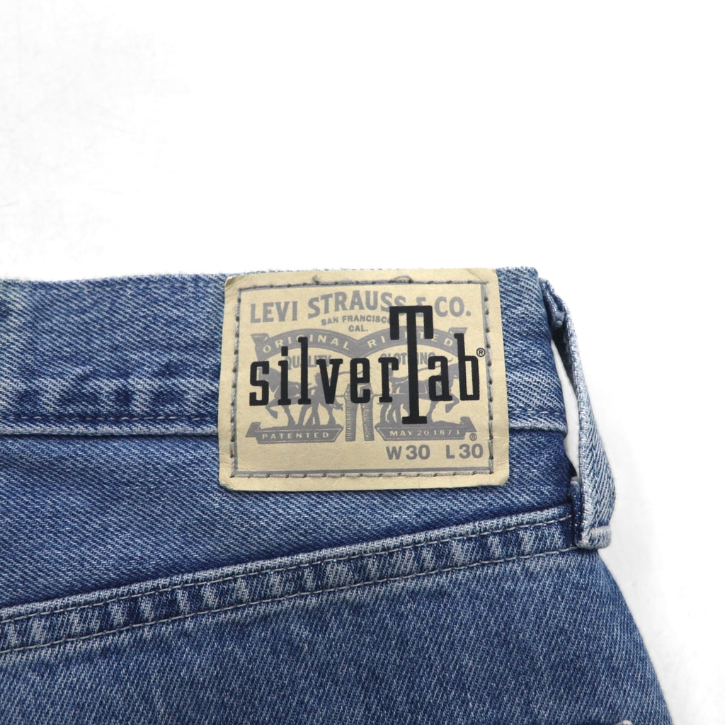 Levi's Silver Tab loose-fit baggy tapered denim jeans, size M, indigo and blue, A3421-0001