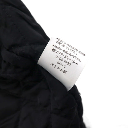 HARLEY DAVIDSON 00年代 レーシングジャケット ナイロン 中綿 コーチジャケット L ブラック 刺繍 サイドライン