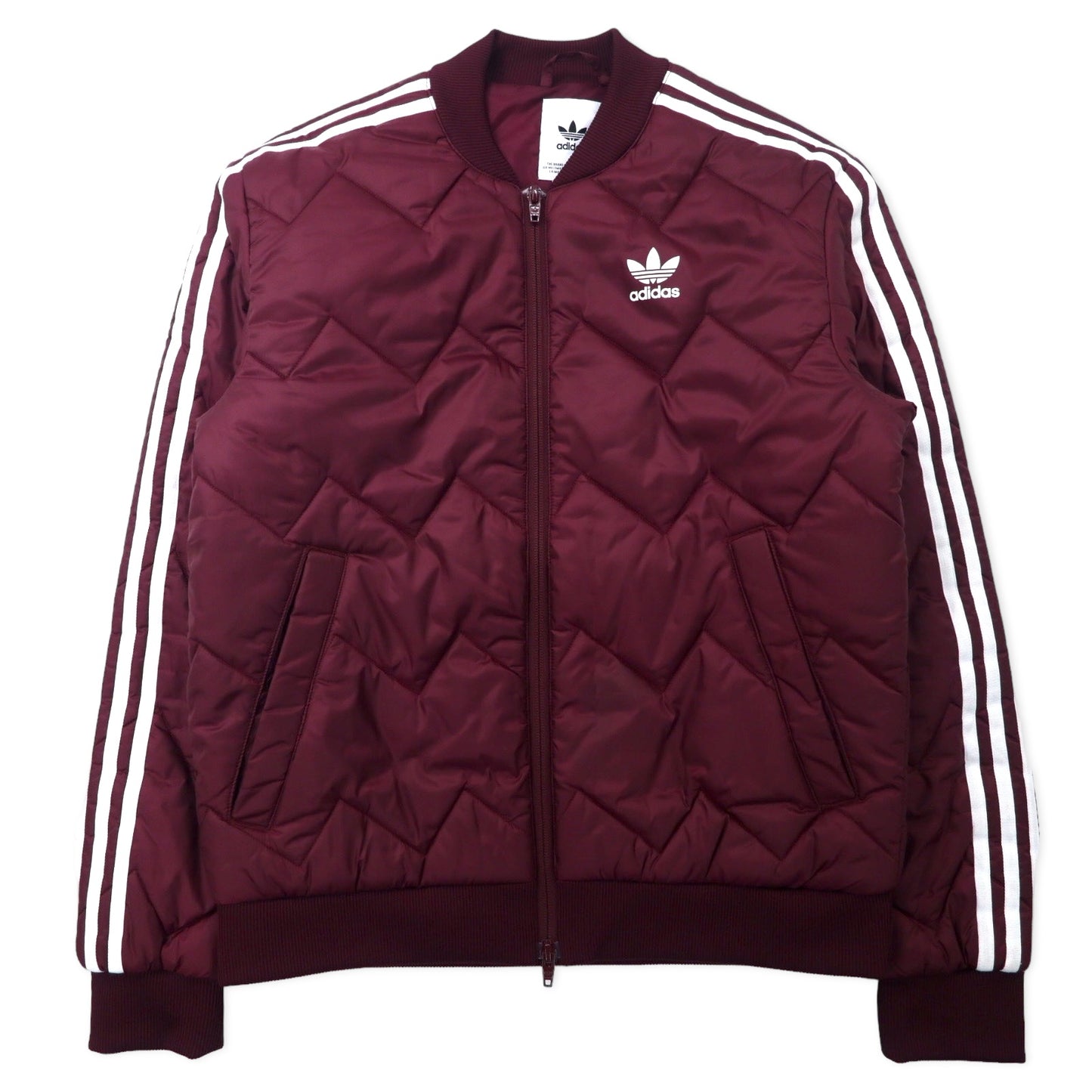 Adidas sst on sale quilted jacket red