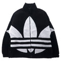日本然リトテ-古着オンライン-adidas Originals ビッグトレフォイル シェルパ フリースジャケット 2XO ブラック ポリエステル U SHERPA JACKET BIG TRF HC0325-Adidas Originals Big Trofoil Shelpa FLEECE Jacket 2XO Black Polyester U SHERPA JACKET BIG TRF HC0325