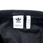adidas Originals ビッグトレフォイル シェルパ フリースジャケット 2XO ブラック ポリエステル U SHERPA JACKET BIG TRF HC0325