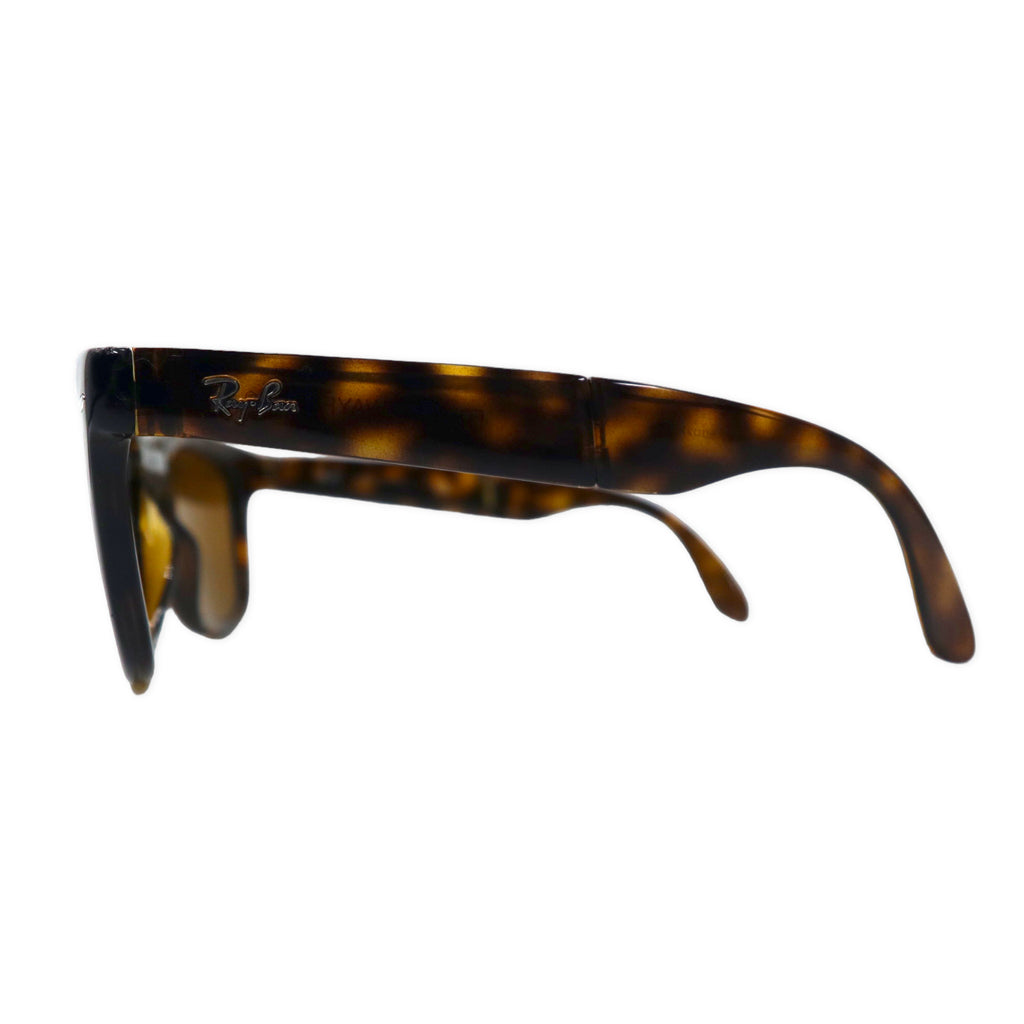 Ray-Ban ウェイファーラー 折りたたみ式 サングラス ブラウン ベッコウ RB4105 710 50⬜︎22 3N Wayfarer Folding Classic イタリア製