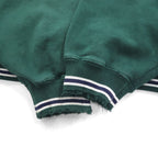 GEAR FOR SPORT 90年代 BIG COTTON リブライン カレッジプリント スウェット トレーナー L グリーン 3段プリント アーチロゴ INDIANA UNIVERSITY