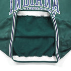 GEAR FOR SPORT 90年代 BIG COTTON リブライン カレッジプリント スウェット トレーナー L グリーン 3段プリント アーチロゴ INDIANA UNIVERSITY