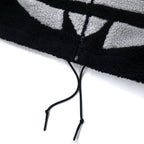 adidas Originals ビッグトレフォイル シェルパ フリースジャケット 2XO ブラック ポリエステル U SHERPA JACKET BIG TRF HC0325