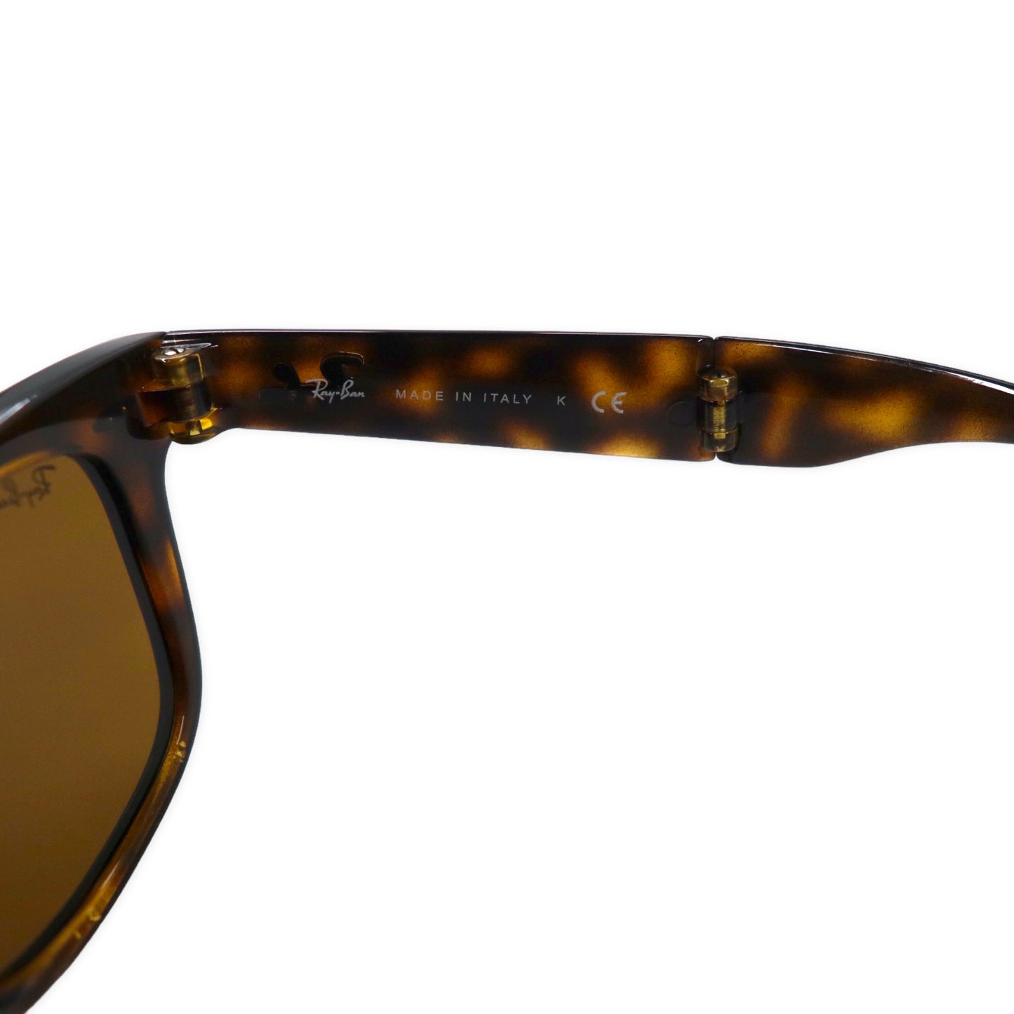 RAY-BAN Wayfarer Folding Sunglasses Brown Tortoiseshell RB4105 50 ...
