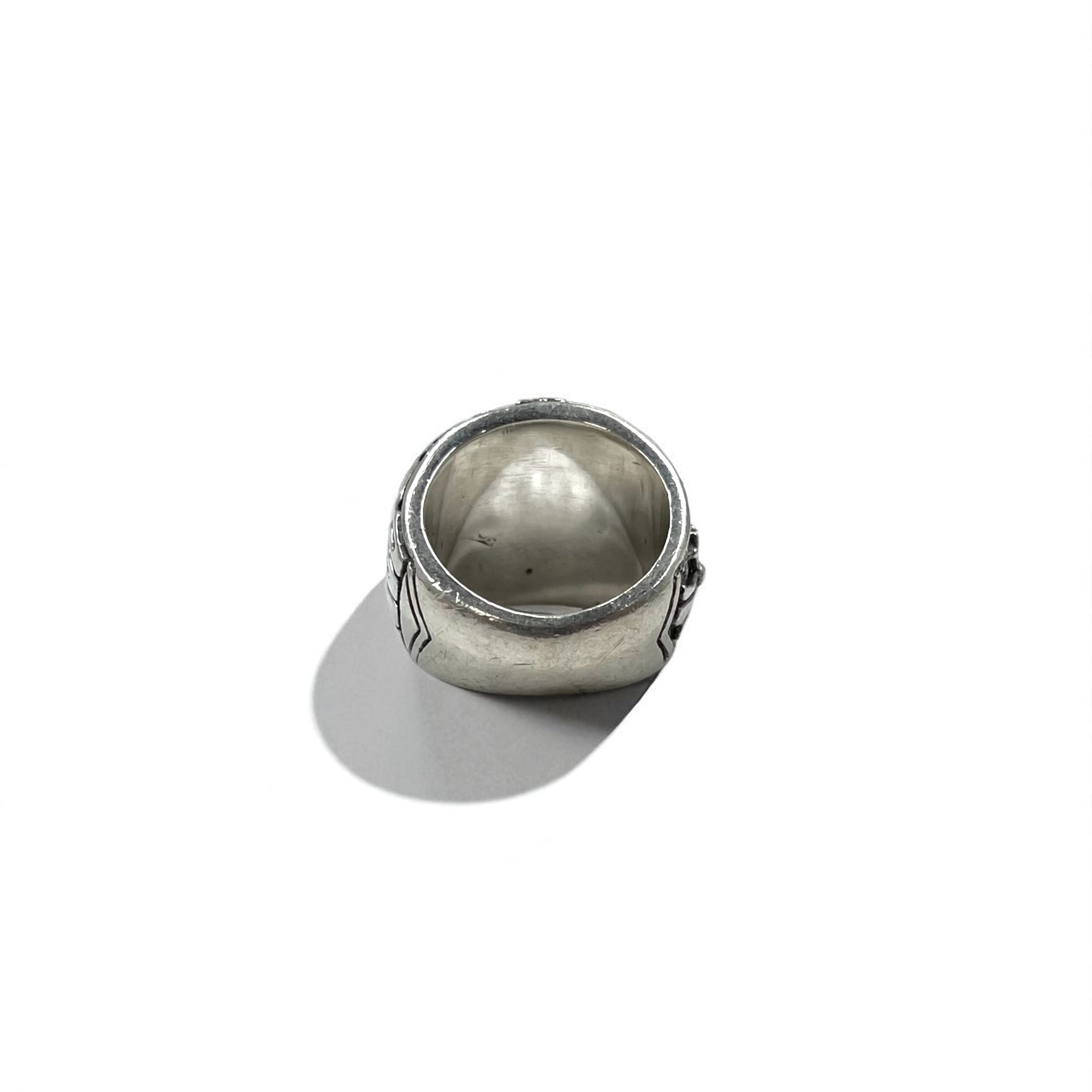 A&G カレッジリング 指輪 16号 シルバー 925 タイガーアイ