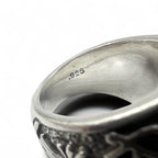 A&G カレッジリング 指輪 16号 シルバー 925 タイガーアイ