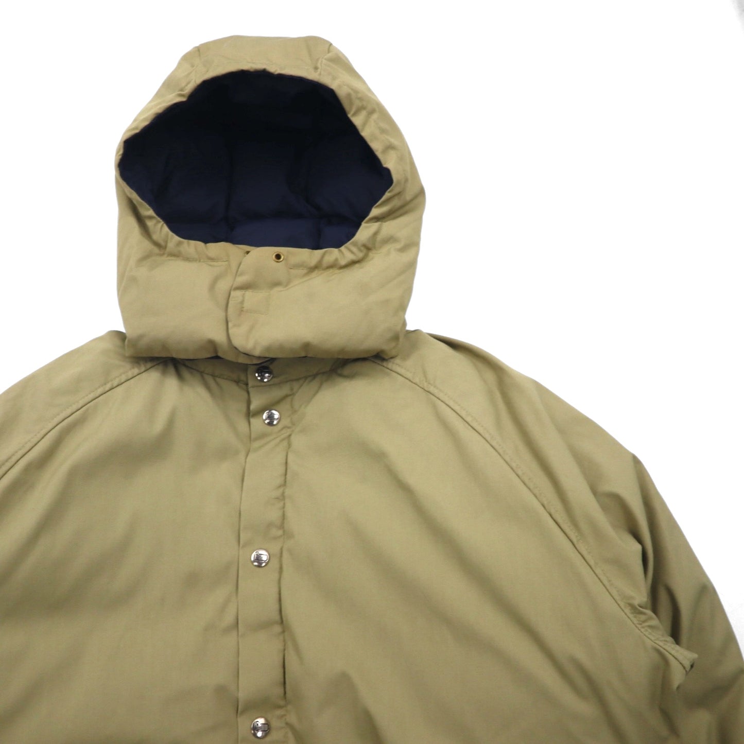 Woolrich 80年代 65/35クロス ボリューム ダウンジャケット XL ベージュ 白タグ フード着脱 ドローコード