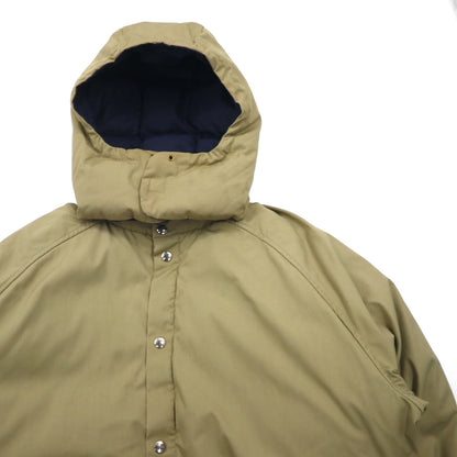 Woolrich 80年代 65/35クロス ボリューム ダウンジャケット XL ベージュ 白タグ フード着脱 ドローコード