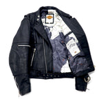 HARLEY DAVIDSON Double Riders Jacket Leather Jacket Size 38 Black Cowhide