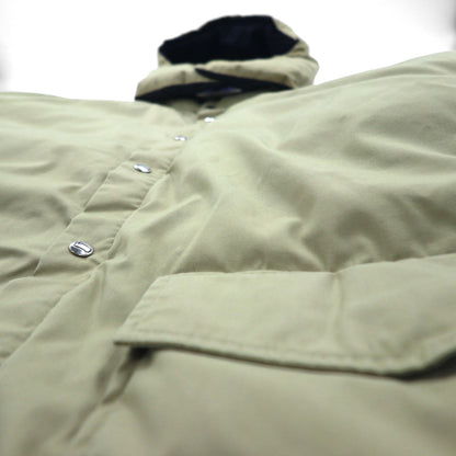 Woolrich 80年代 65/35クロス ボリューム ダウンジャケット XL ベージュ 白タグ フード着脱 ドローコード