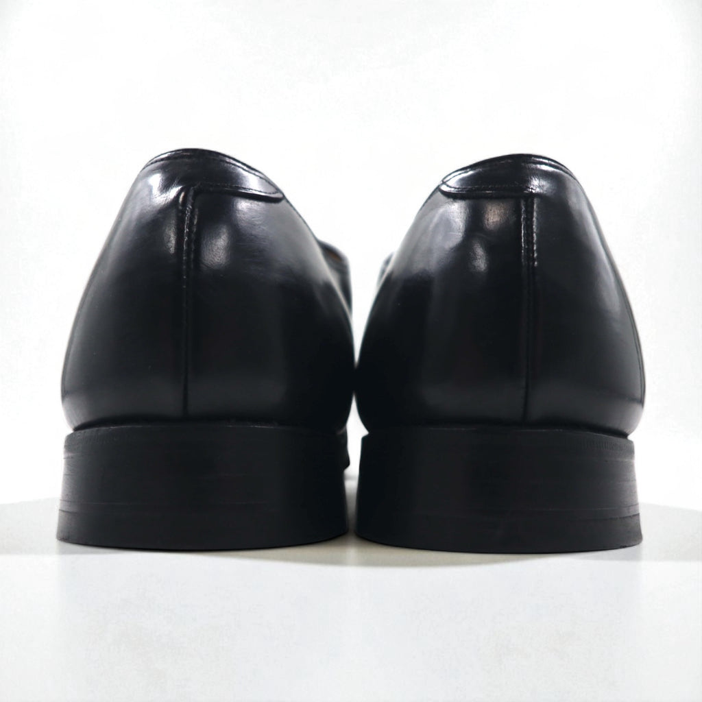 Johnston &amp; Murphy USA Heritage Cap Toe Straight Tip Dress Shoes, Size 27.5cm, Black Leather, 13436 15-1161 603N