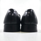 Johnston &amp; Murphy USA Heritage Cap Toe Straight Tip Dress Shoes, Size 27.5cm, Black Leather, 13436 15-1161 603N