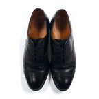 Johnston &amp; Murphy USA Heritage Cap Toe Straight Tip Dress Shoes, Size 27.5cm, Black Leather, 13436 15-1161 603N