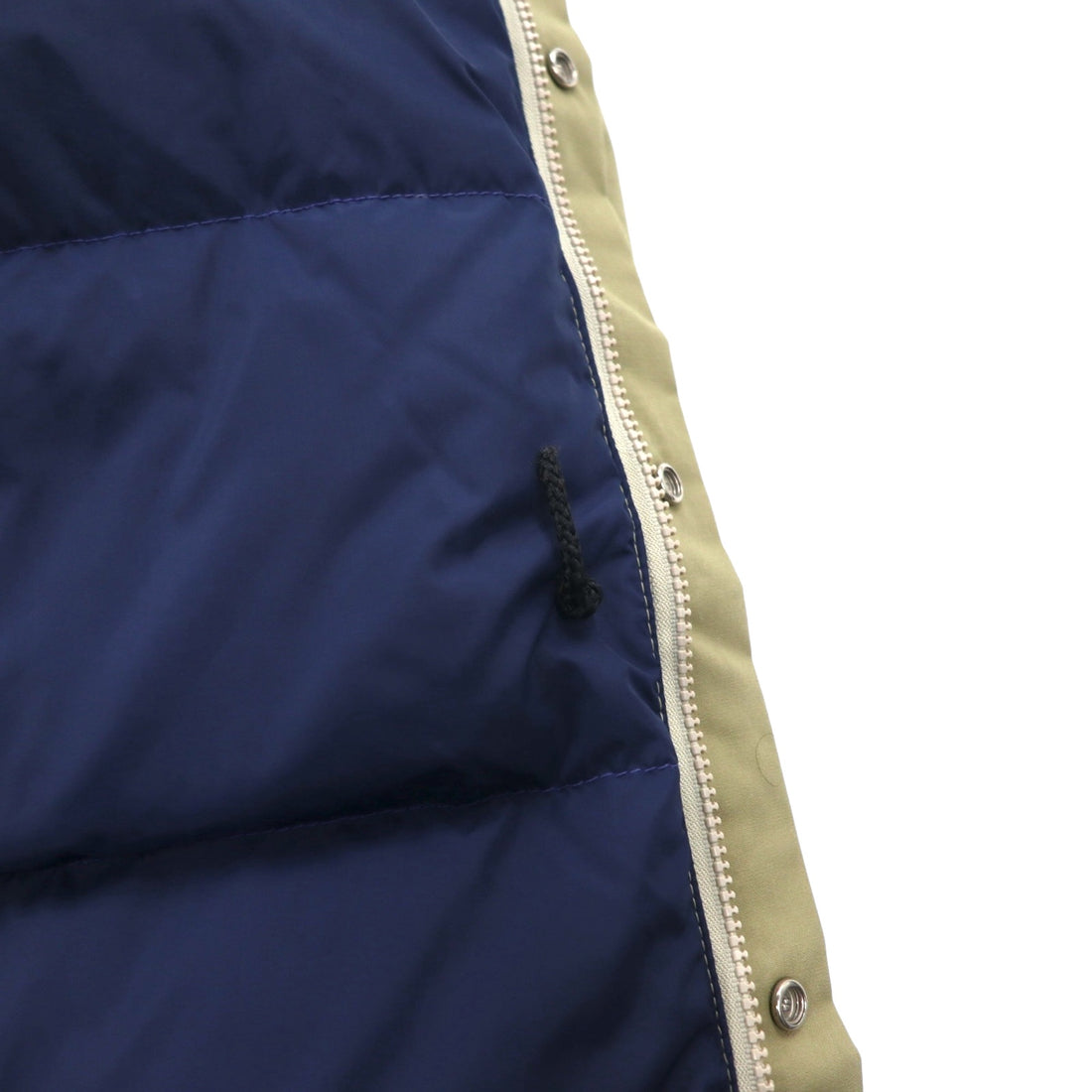 Woolrich 80s 65/35 Cross Volume Down Jacket, XL, Beige, White Tag, Removable Hood, Drawcord