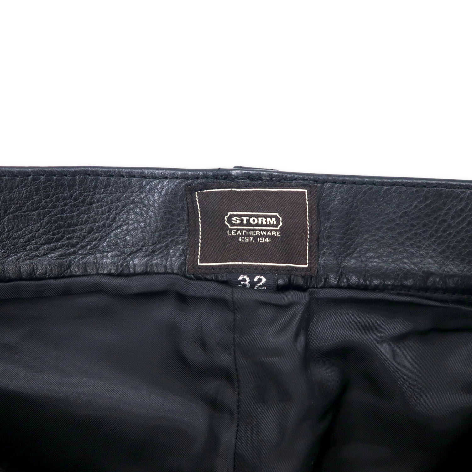 Storm Leatherware Leather Pants 32 Black Cowhide 5 Pocket