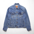 Levi's USA-Made Relaxed Trucker Denim Trucker Jacket, Size L, Indigo and Blue, 70507-0389